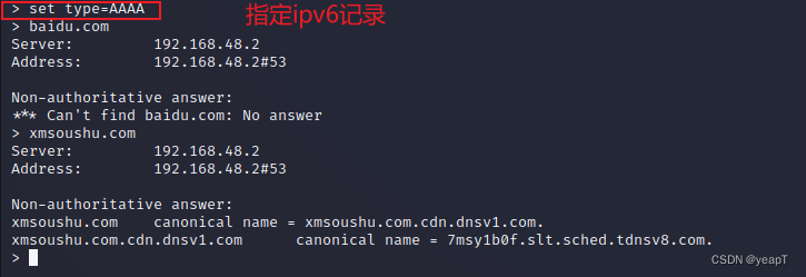 NSLookup查询1
